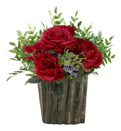 5 Buques De Rosas Flores Artificiais bonitas Preço Atacado | Frete grátis