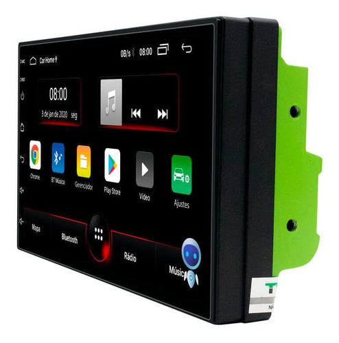 Imagem 2 de 4 de Multimídia Universal Twincan 7 Android 10 2g + Bt + Com Voz