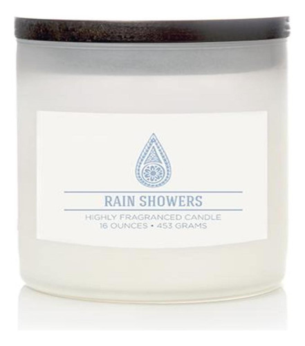Rain Showers - Vela Perfumada En Tarro De Aromaterapia, Cole