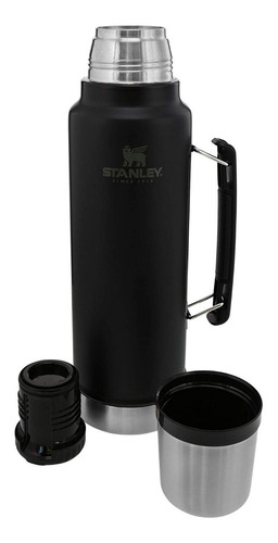Imagen 2 de 8 de Termo Stanley 1.5qt 1.41lt Negro Classic Legendary Original
