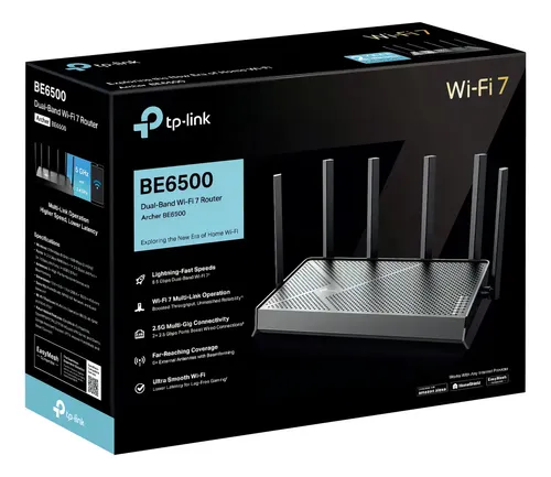 TP-Link Archer BE400 Wi-Fi 7対応ルーター【純正】 Roteador Wi-fi 7 Tp-link Archer Be400 Dual Band 6 Antenas