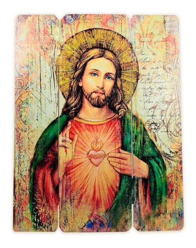 Cuadro Santo Jesucristo Impresión Directa Mdf 60x46cm
