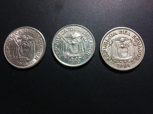 3 Monedas De Ecuador Única Colección Ex Oferta + Regalo