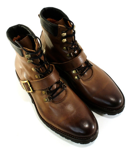Imagen 3 de 6 de Borcego Hombre Cuero Vacuno Premium Diseño Luton By Ghilardi