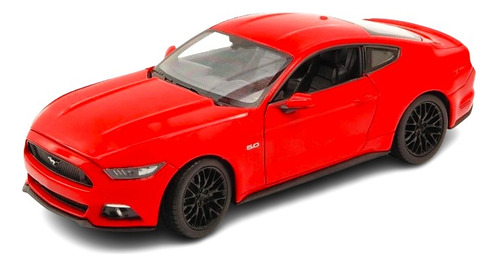 Ford Mustang Gt 2015 5.0 V8 - Muscle Car Rojo - Welly 1/24