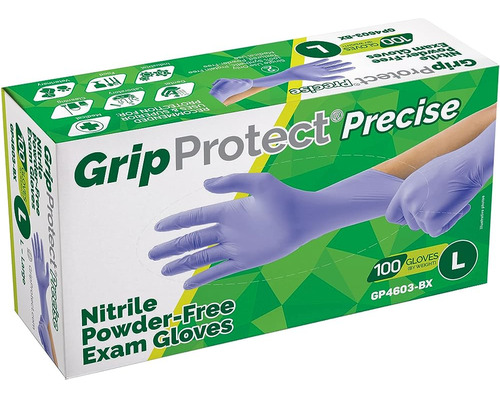 Guantes De Examen De Nitrilo Gripprotect Precise | 4 Mil | C