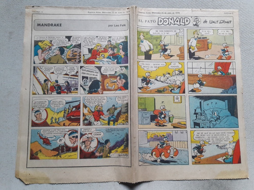 Suplemento De Historietas Crónica Julio 1979 - Pato Donald