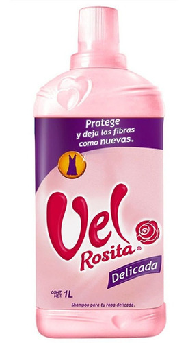6 Pz Vel Rosita Detergente Liquido Delicada 1 Litro
