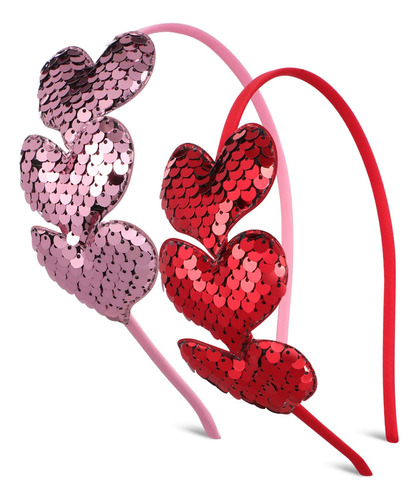 2 Piezas Diadema Corazón Accesorios De Corazón Para Mujer