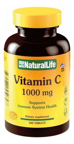 Vitamina C 1000mg Natural Life X 100
