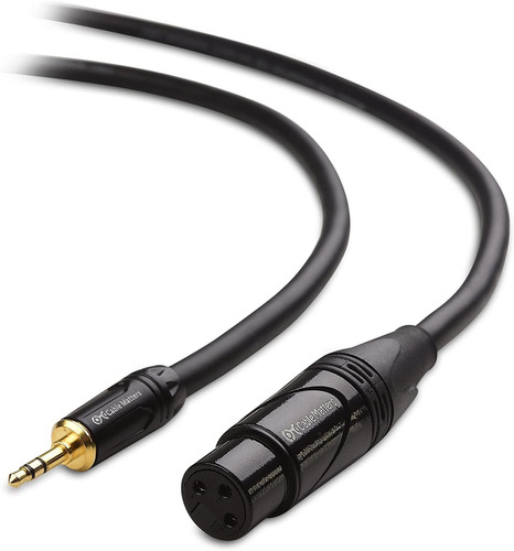 Cable De Audio 3,5 Mm Macho A Xlr 3 Pines Hembra | Negro