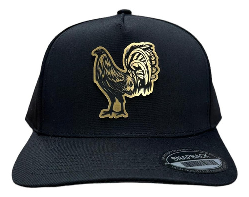 Gorra Curva Gallo Placa Gold Snapback Premium 