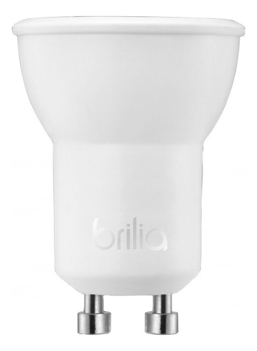 Kit 10 Lampada Led Mr11 3,5w Gu10 Brilia Bivolt Cor Da Luz Branco Quente 2700k 110v/220v