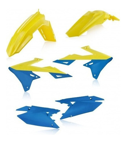 Kit Plasticos Acerbis Cachas Suz Rmz 450 18 Celeste/amaril ®