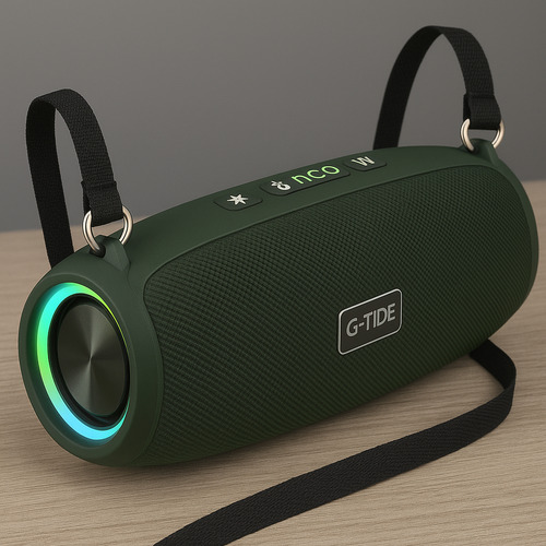 Bocina Portátil Sh50 Bluetooth Luz Led