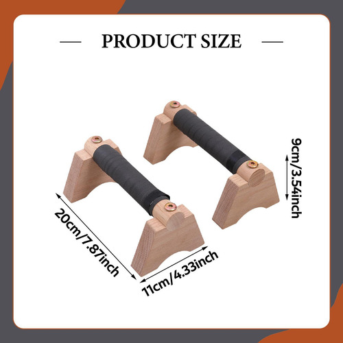 2 Barras De Flexiones De Madera Con , Estructura Estable Y
