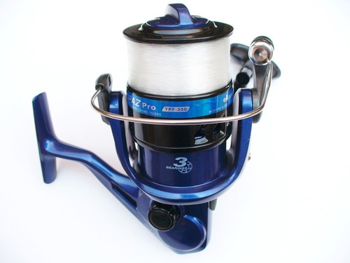 Carrete Pesca Okuma Spinning Topaz Pro Tpf-365b Color Azul Marino Lado De La Manija Derecho/izquierdo