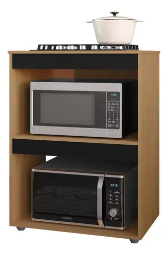 Balcão Ajl Móveis Adriana 79 Cm Para Cooktop 4 Ou 5 Bocas