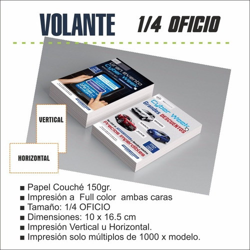 Volantes Cuarto Oficio Couche 150gr X Millar Diseno Gratis Mercado Libre Volantes Cuarto Oficio Couche 150gr X Millar Diseno Gratis Mercado Libre