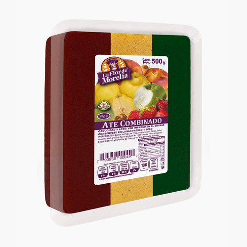 Ate Combinado 500 Gr. (tejocote, Guayaba Y Manzana Verde)