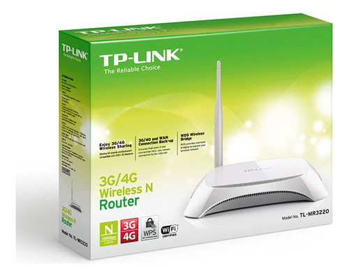 Router Wifi Tp-link Mr3220 3g 150mpbs 1 Ant Fact A-b