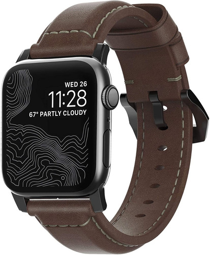 Correa Cuero Nomad Compatible Con Apple Watch 41mm Marrón