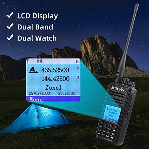 Retevis Rt3s Radio Dmr De Doble Banda, Radio Analógica De 2