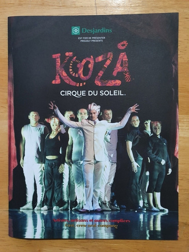 Programa Oficial Canadá Circo Cirque Du Soleil Kooza 2007 (Usado)