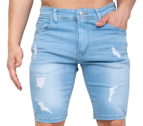 Bermuda De Jean Para Hombre MercadoLibre
