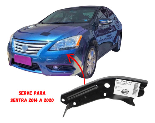Suporte Lateral Sentra Sl 2014 2015 2016 2017 2018 Esquerdo
