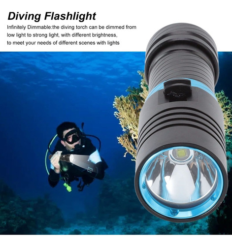 Diving Ipx8 Waterproof 5000lm Underwater Dive Torch Led