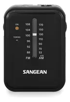 Comprar Radio Chica De Bolsillo Portátil Analógica Am Fm Sangean Sr32 A Pilas - Negro