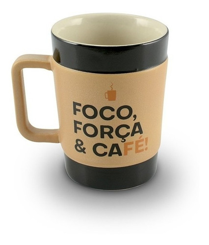 Caneca De Cerâmica Café Coffee To Go 150ml Foco Mondoceram