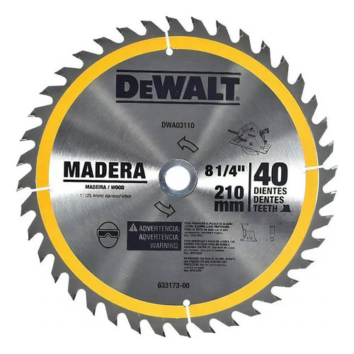 Disco De Corte General 8 1/4 X 40 Dewalt Dwa03110