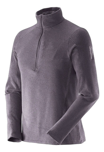 Buzo Micropolar Abrigo Salomon Hombre Polar Lt 1/2 Zip M°