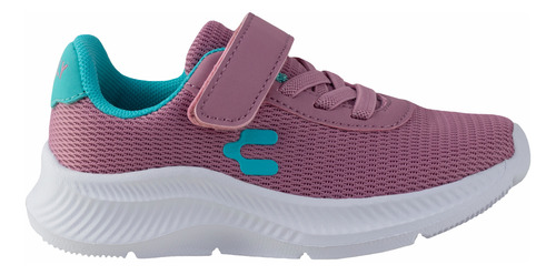 Tenis Charly Kids Running Niña 1098320 Rosa Aqua 