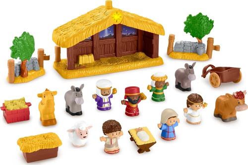 Figuras De Belén Pesebre Fisher-price 18 Piezas Sonido Y Luz