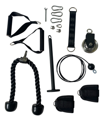Sistema De Ejercicio De Cable Con Polea Y Agarre De Triceps