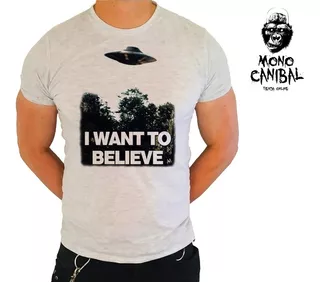 Camiseta Nasa Ufo I Want To Believe Unisex