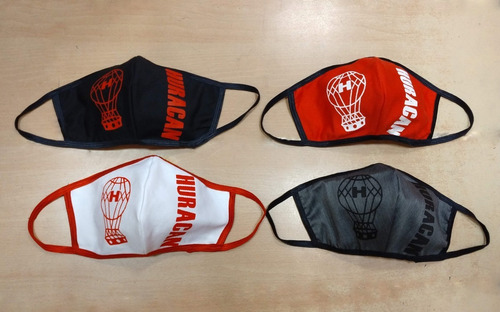 Imagen 1 de 1 de Tapabocas Del Club Atlético Huracán. Pack X 4