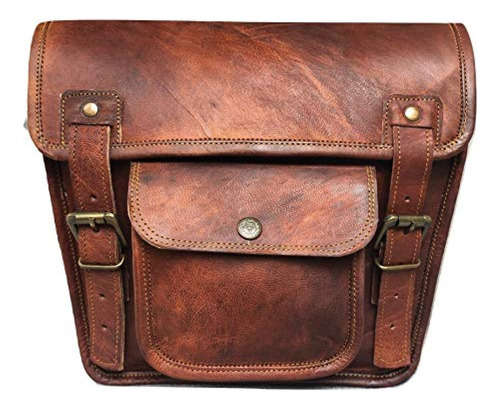 Funda Para Asiento Moto Bolso Lateral De Cuero Vintage Craft