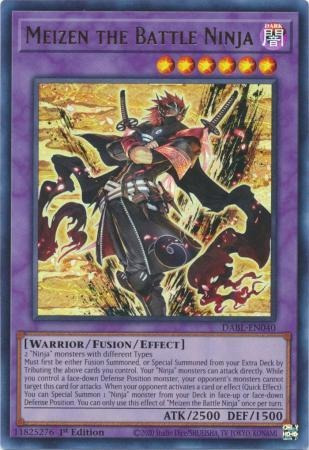 Yugioh! Meizen The Battle Ninja - Dabl (ultra Rare)