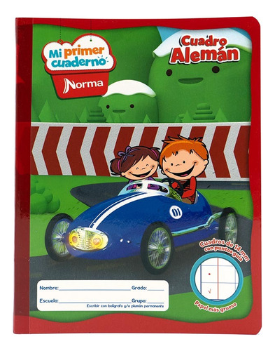 Mi Primer Cuaderno Profesional Cuadro Alemán 50 Hojas