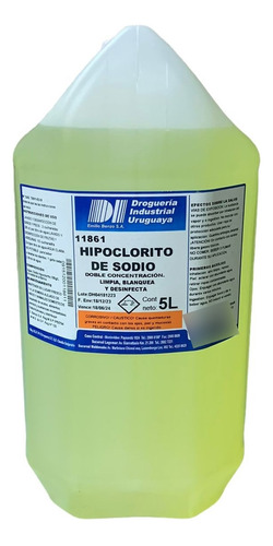 Hipoclorito De Sodio 5 Lts