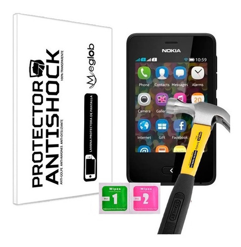 Protector De Pantalla Antishock Nokia Asha 501