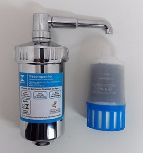 Filtro Copo Abs Universal Com Refil Para Torneira