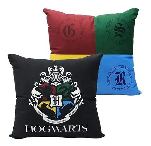 Almofada Harry Potter Hogwarts Sonserina Grifinória Bruxo Zc Cor Vermelho