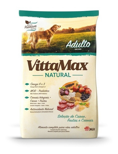 Vittamax Natural Adulto 30kg Razas Medianas Con Regalo