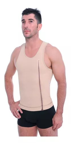 Faja Musculosa Camiseta Hombre Con Cierre Body Control 0130