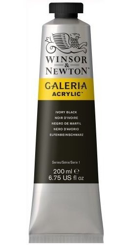 Acrilico Galeria Winsor & Newton Negro De Marfil 200ml
